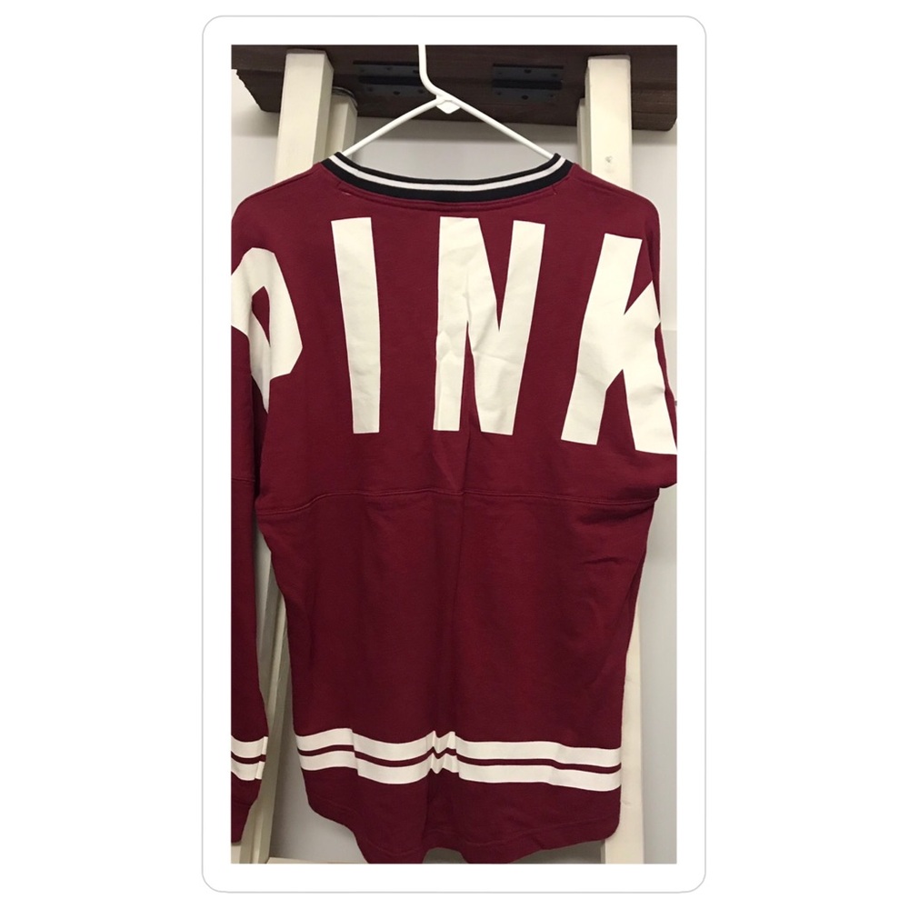 PINK maroon long sleeved T